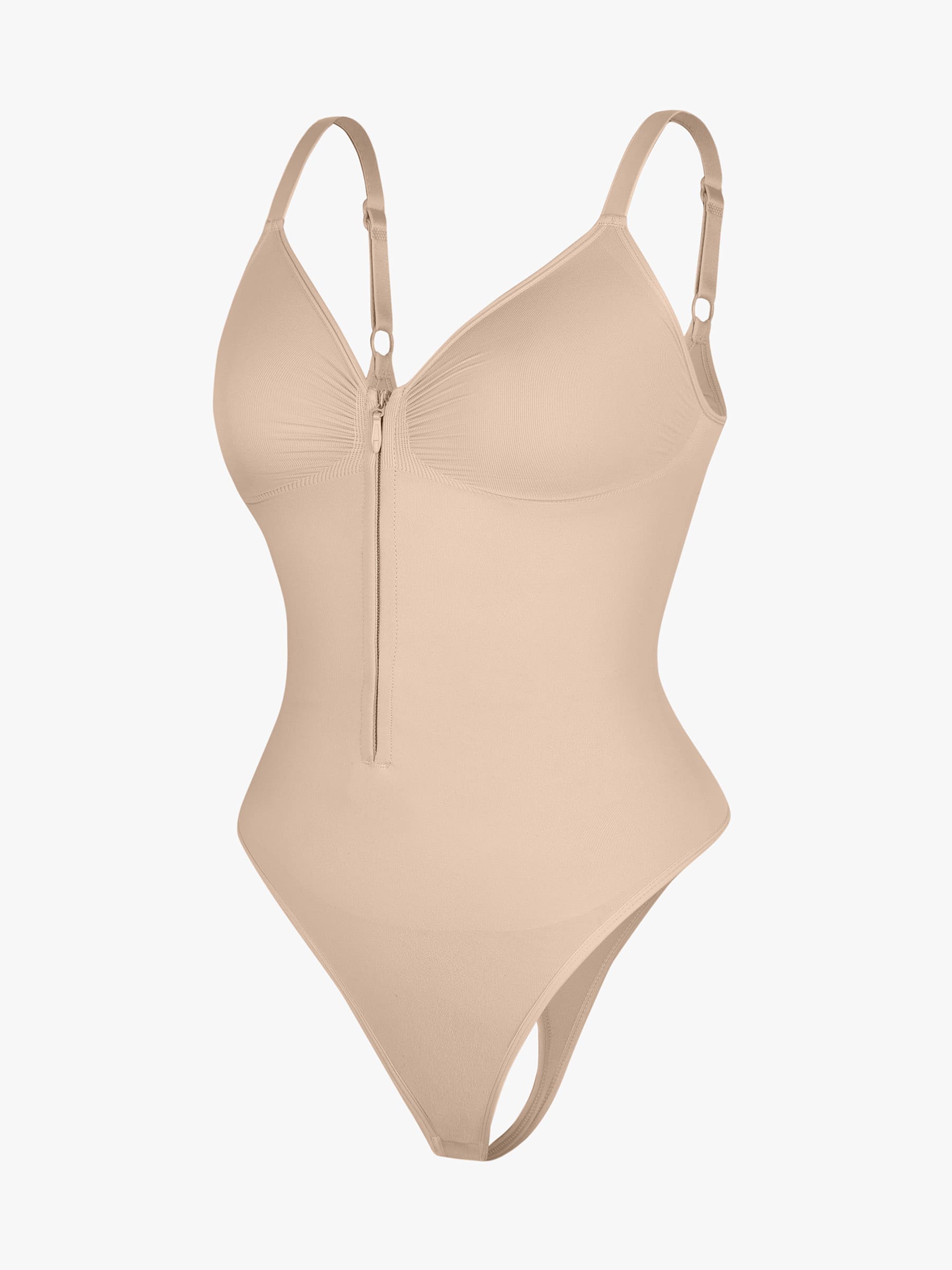 Shapecurve Tummy Control Seamless Zipper Shaping Bodysuit