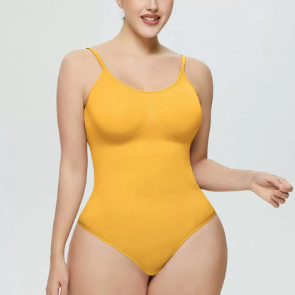 Seamless Covered Bust Jumpsuit Thong Bodysuit Fit