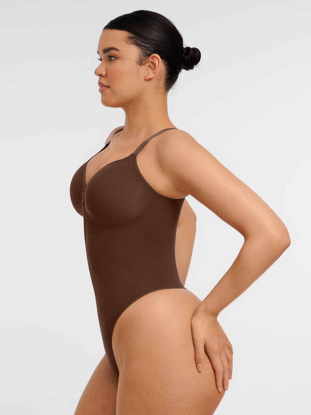 Shapecurve Tummy Control Seamless Zipper Shaping Bodysuit
