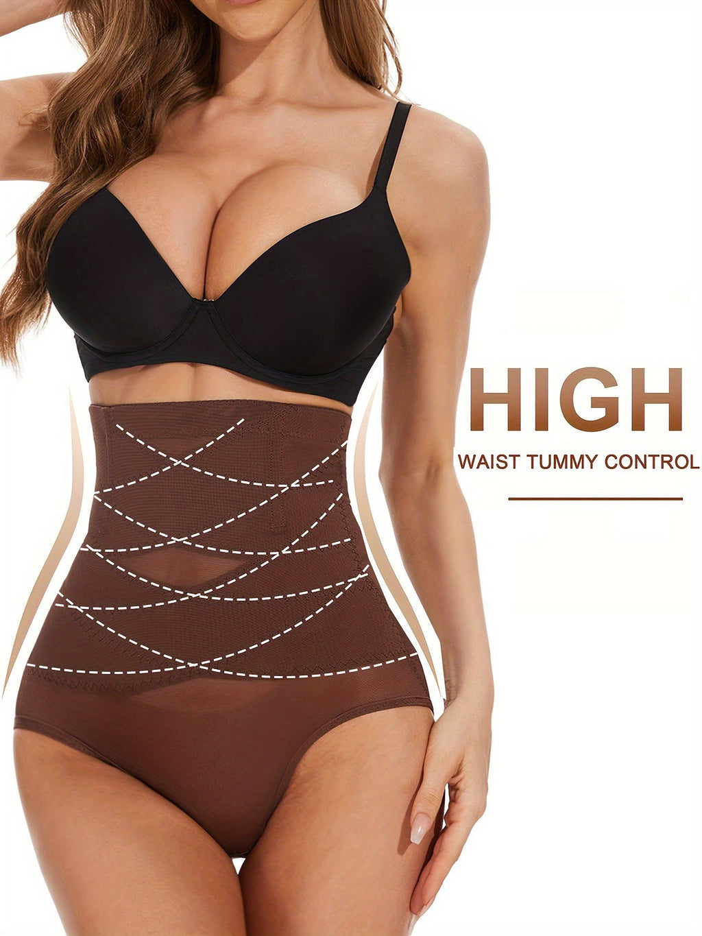 Women'S High-Waisted Shapewear Panties(3 pcs)