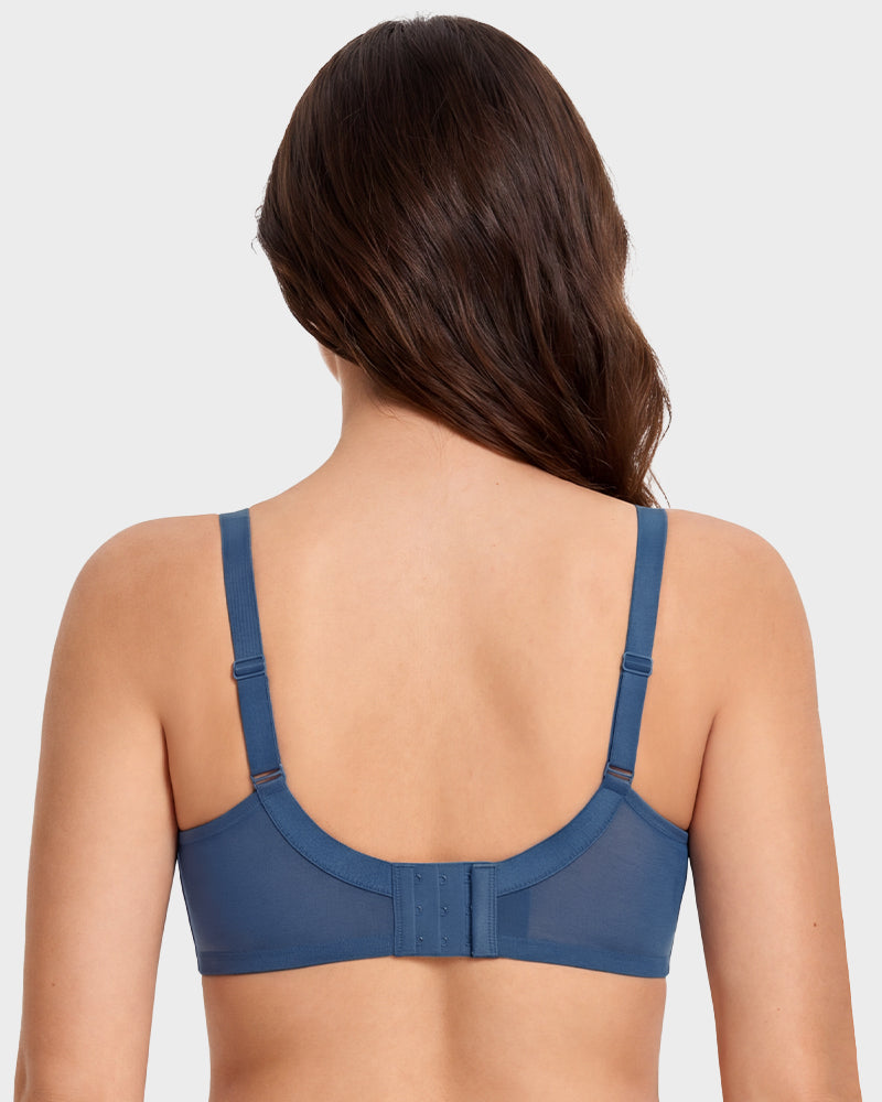 Air Light Plus Size Mesh Underwire Minimizer Bra