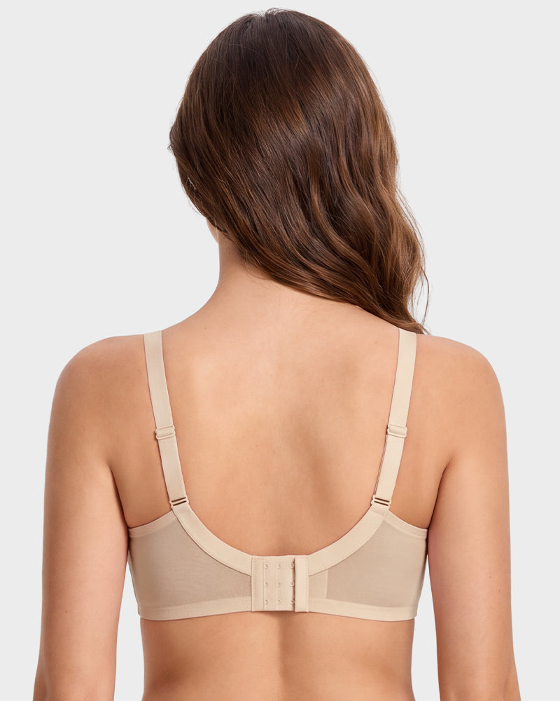 Air Light Plus Size Mesh Underwire Minimizer Bra
