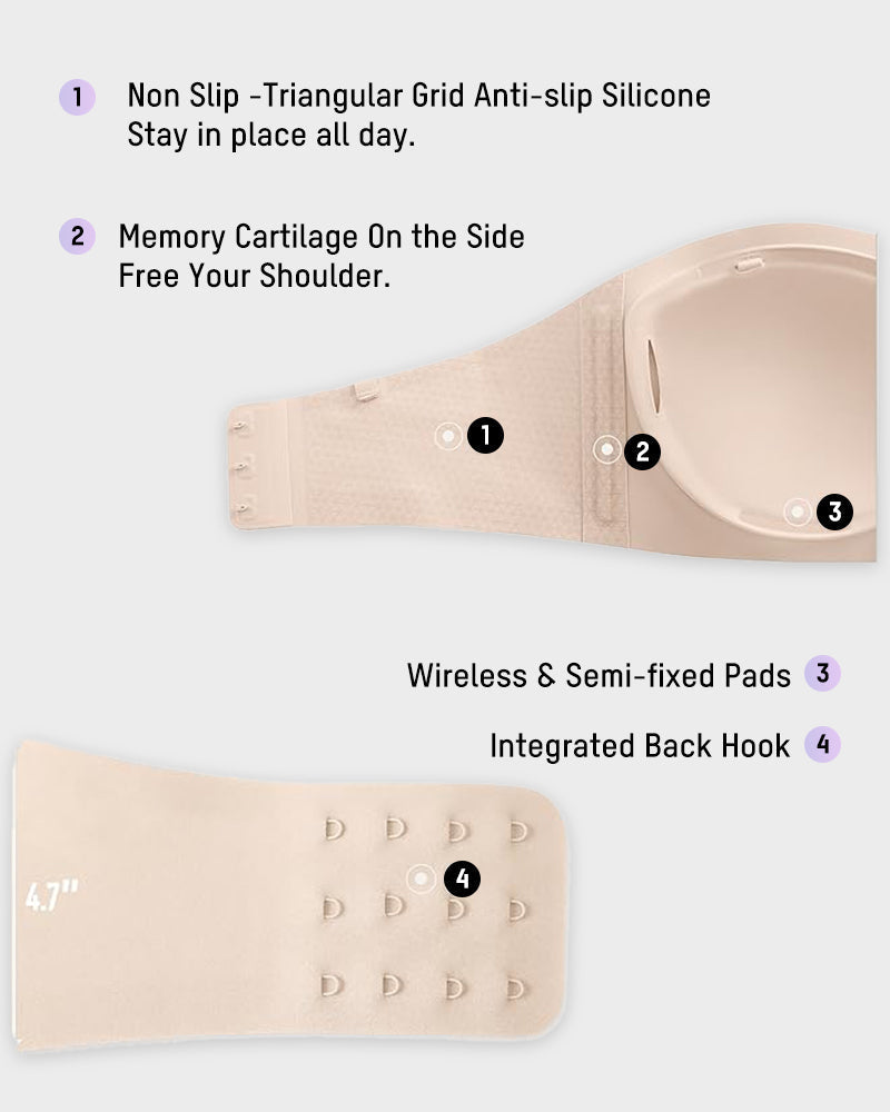 Seamless Strapless Bandeau Bra