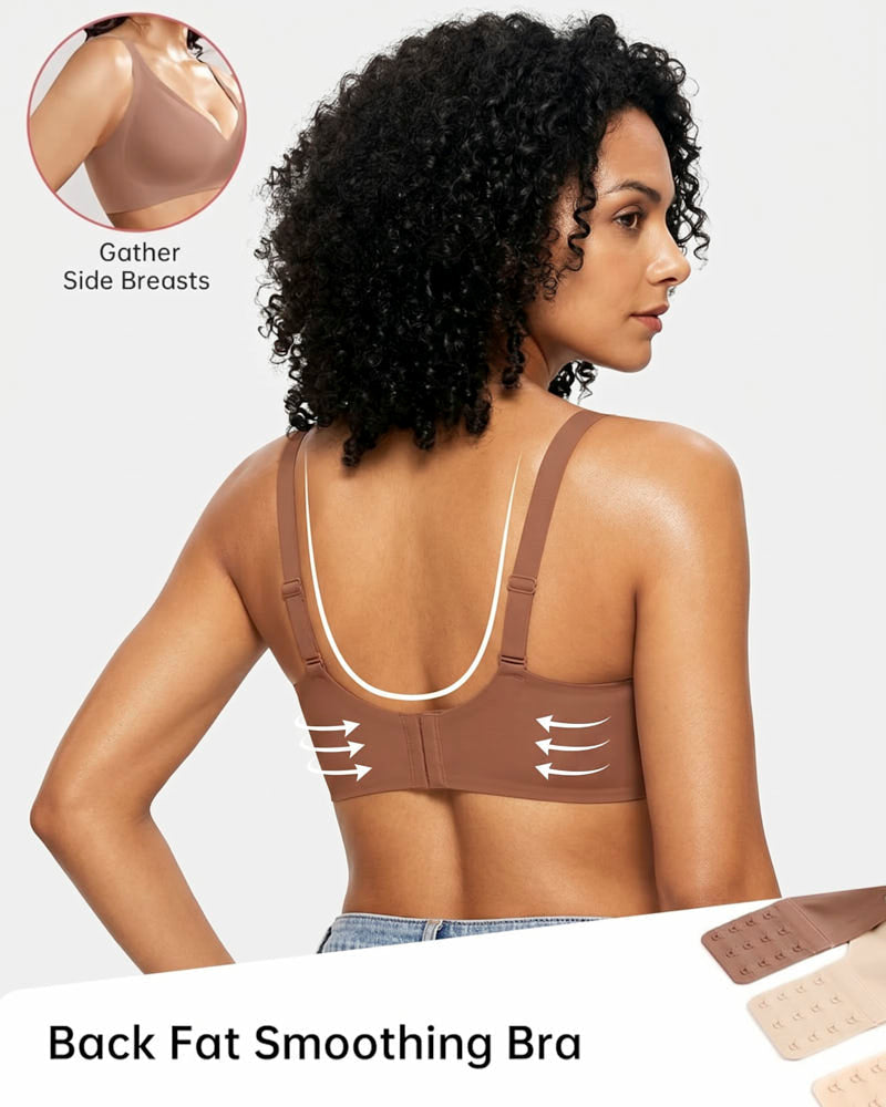 Deep V Seamless Wireless Push Up Bras for Women