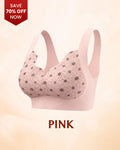 Seamless Wire-Free Push-Up Bra with Full Coverage Support