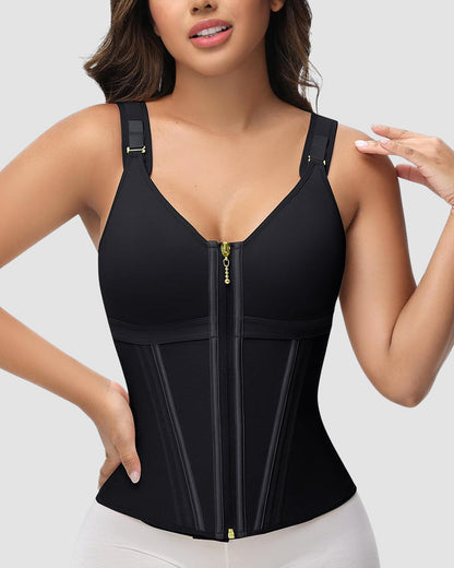 Double Layer Tummy Control Shaper with Bra