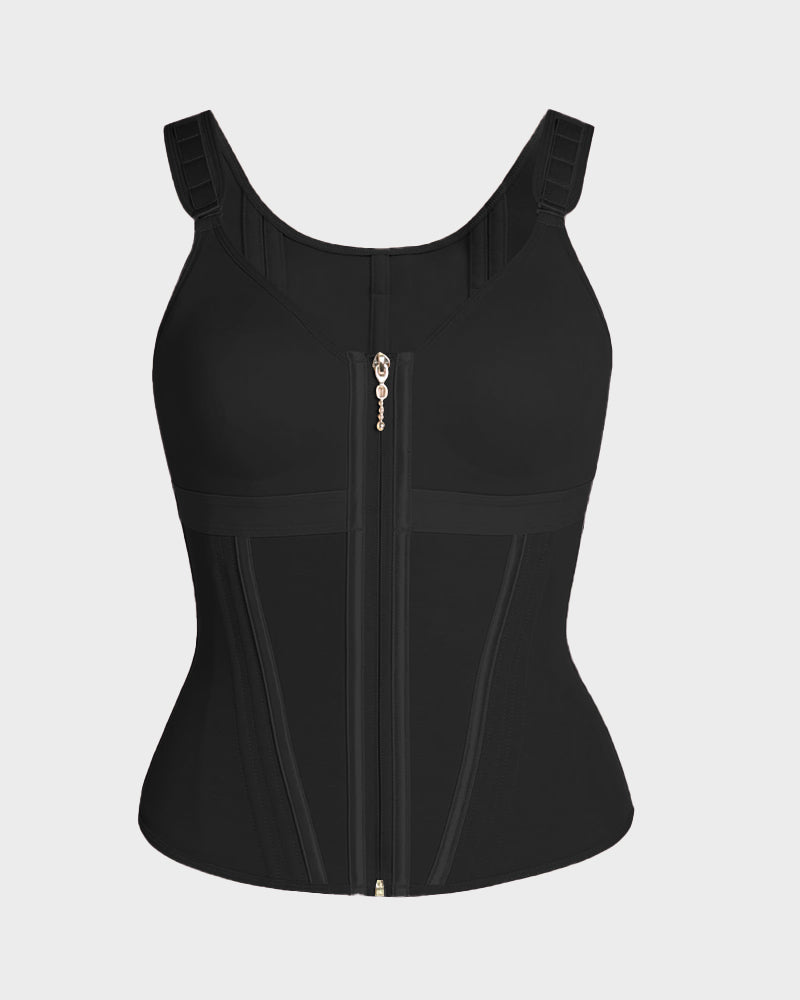 Double Layer Tummy Control Shaper with Bra