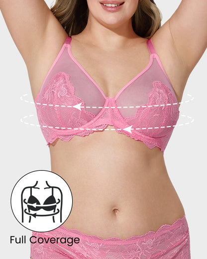 Full Coverage Lace Minimizer Bra