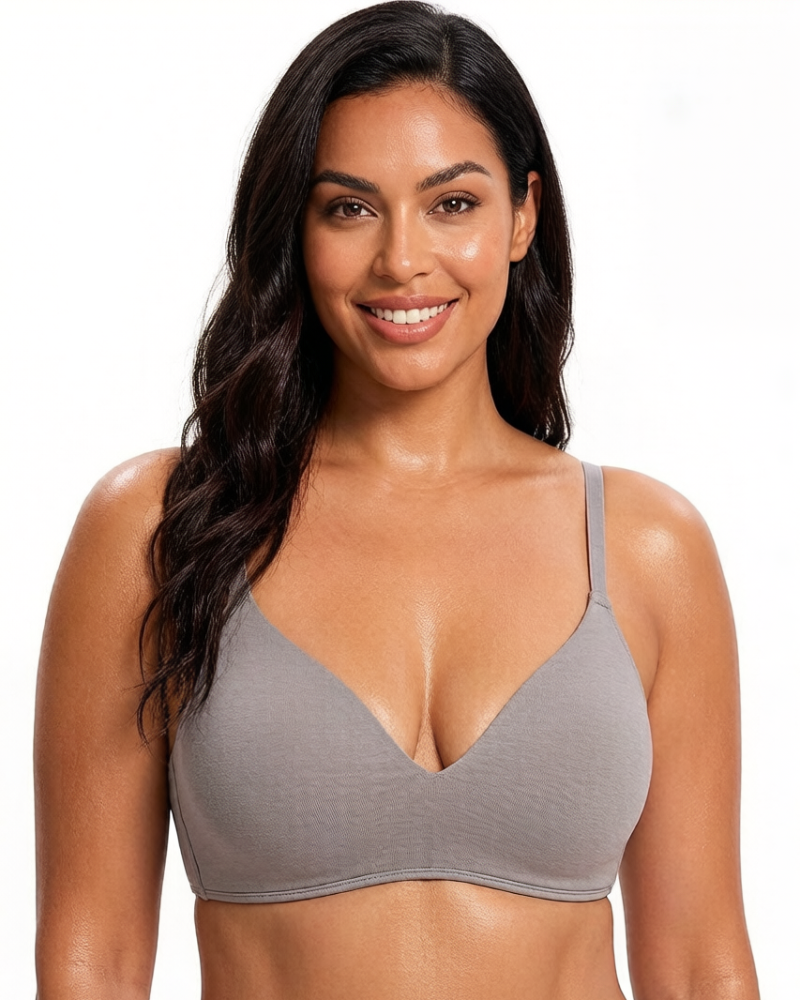 Wire-Free Cotton Lift T-Shirt Bra
