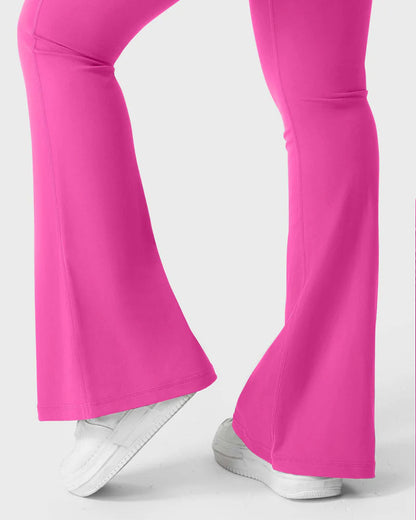 Flared Butt Lifting Leggings with Pockets