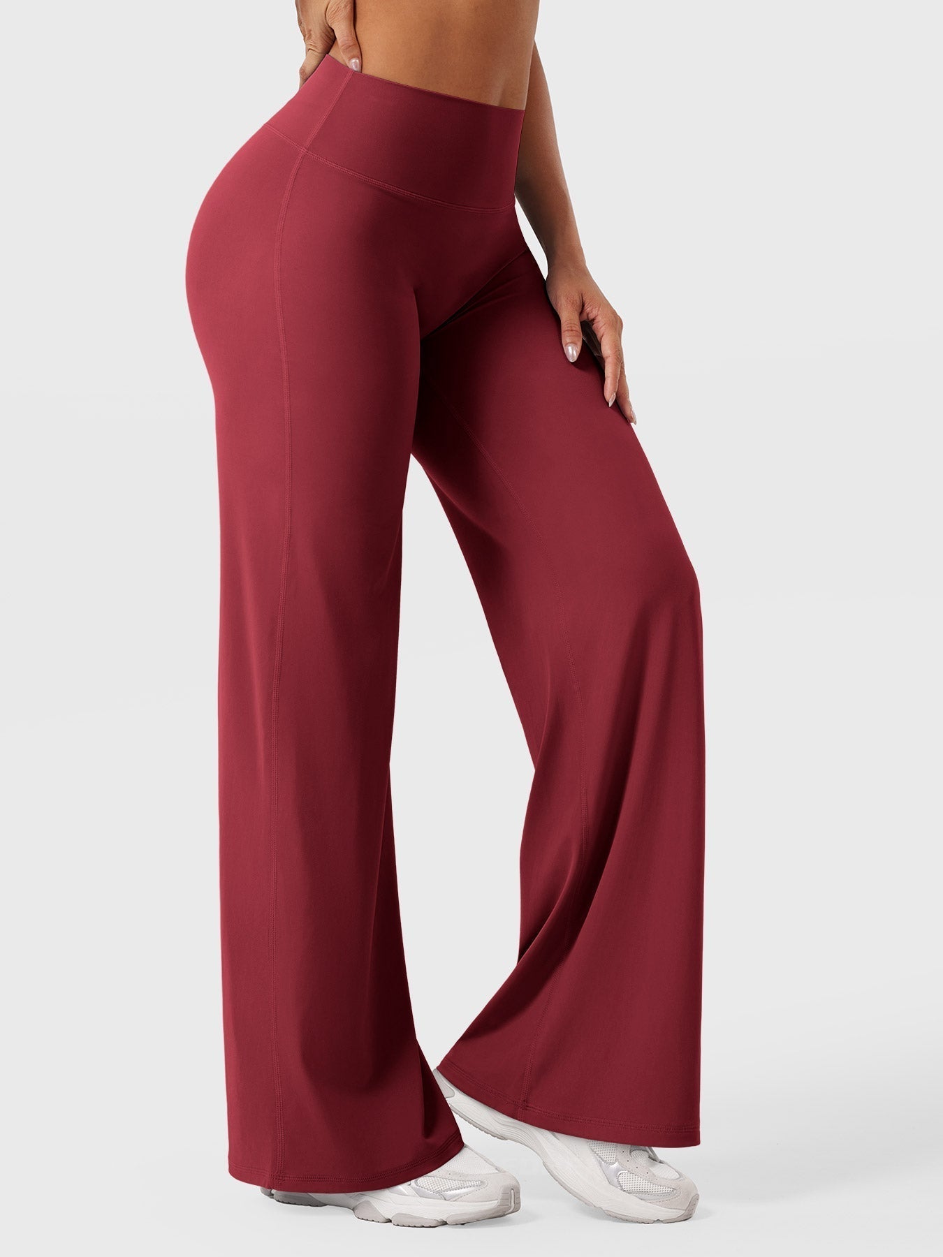 Leggings High-Waist Straight-Leg No Front Seam Buttery Soft Gym Yoga Pants for Women Fitness Tights
