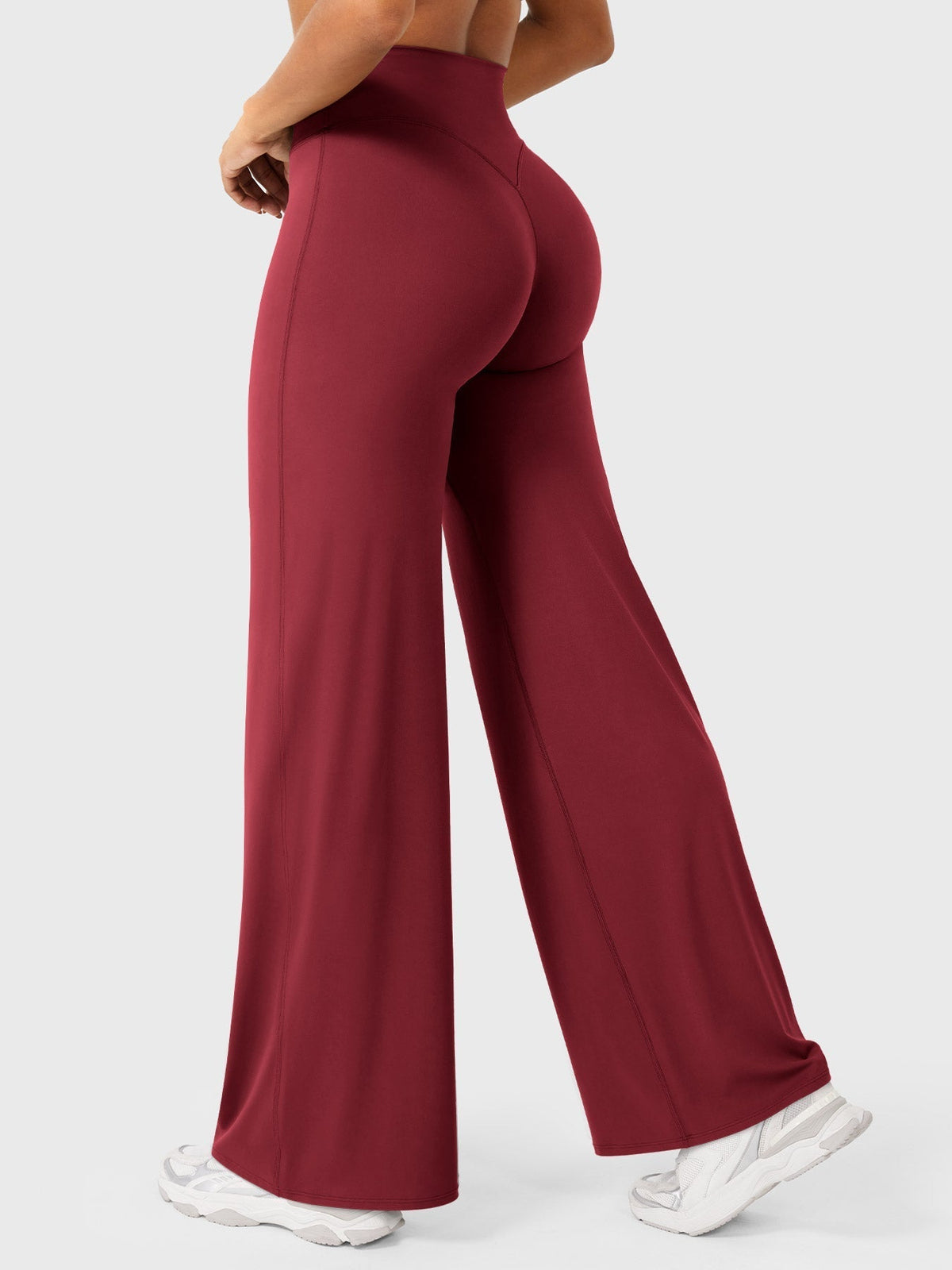 Leggings High-Waist Straight-Leg No Front Seam Buttery Soft Gym Yoga Pants for Women Fitness Tights