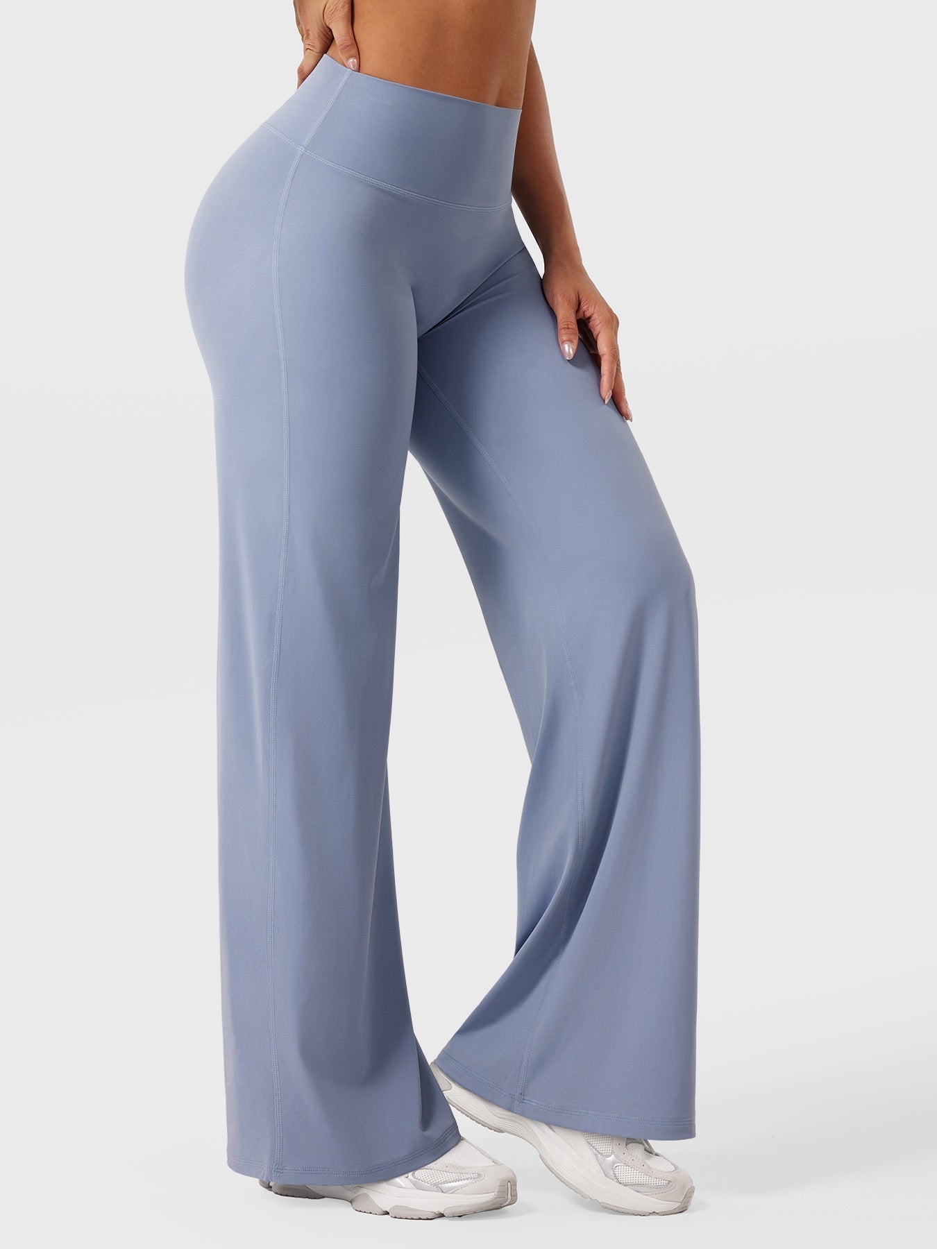 Leggings High-Waist Straight-Leg No Front Seam Buttery Soft Gym Yoga Pants for Women Fitness Tights