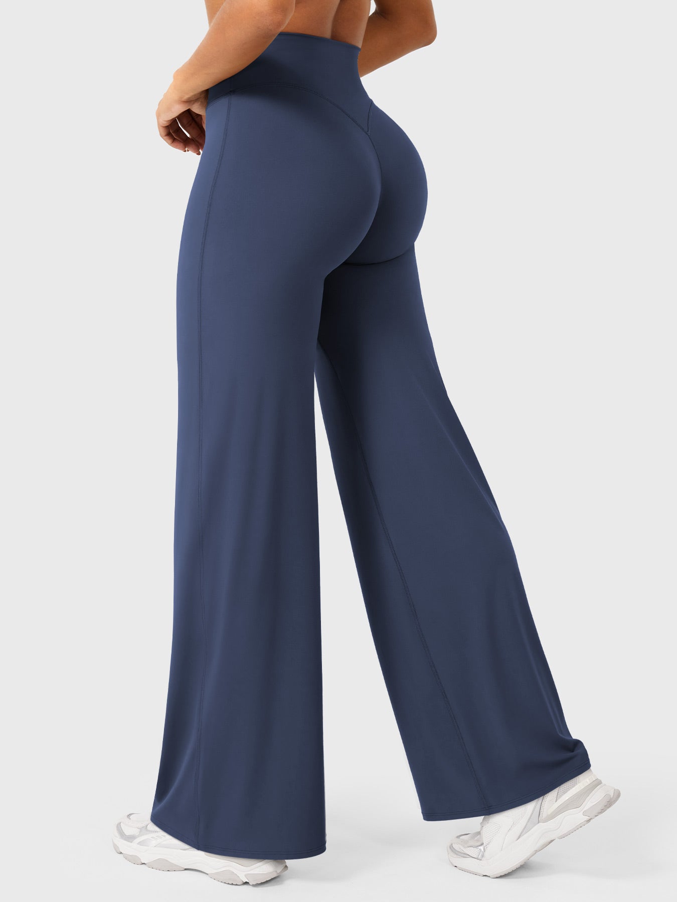 Leggings High-Waist Straight-Leg No Front Seam Buttery Soft Gym Yoga Pants for Women Fitness Tights