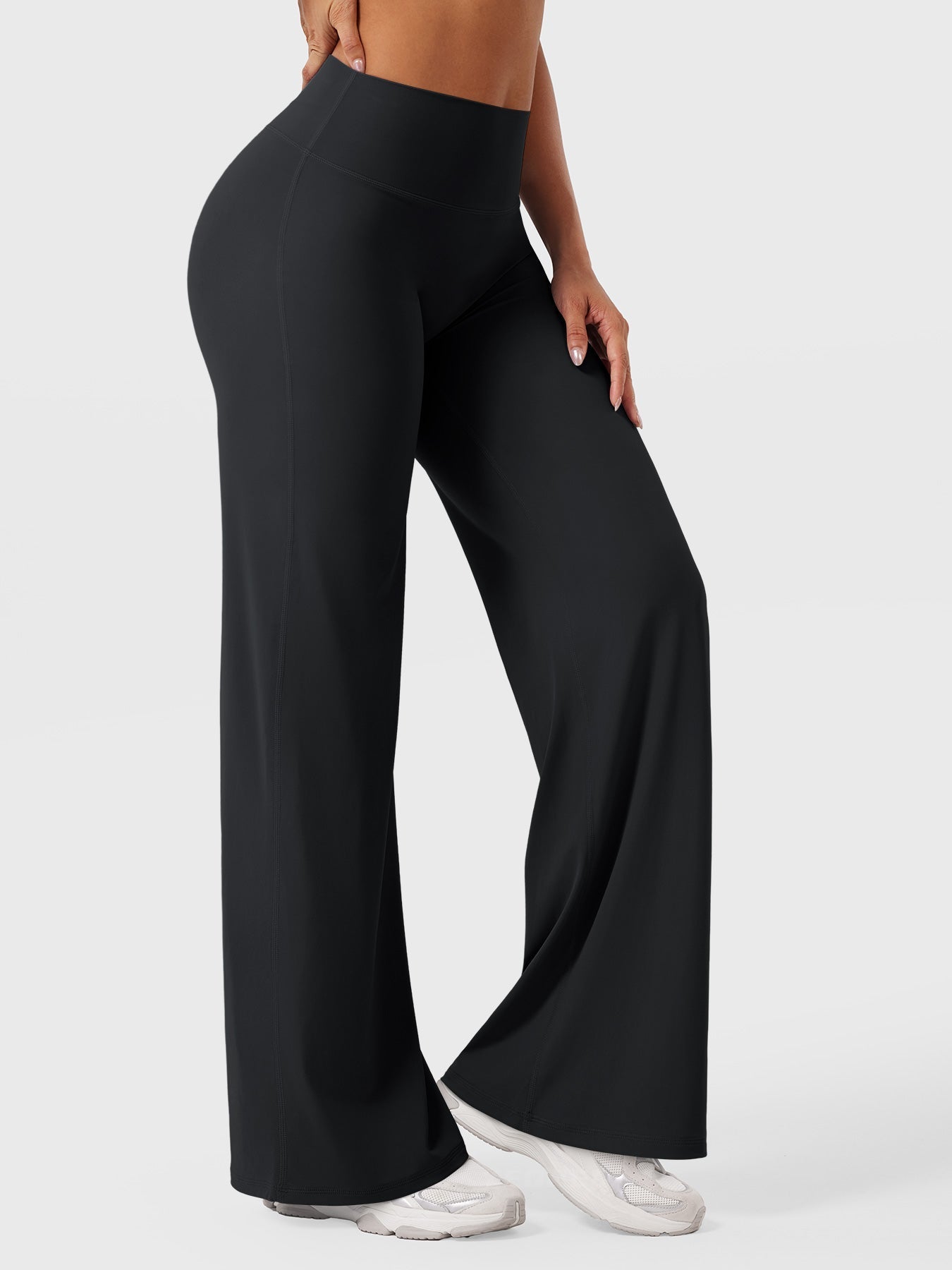 Leggings High-Waist Straight-Leg No Front Seam Buttery Soft Gym Yoga Pants for Women Fitness Tights